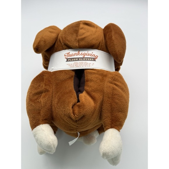 Vivitar adult M/L turkey plush slippers - Picture 8 of 8